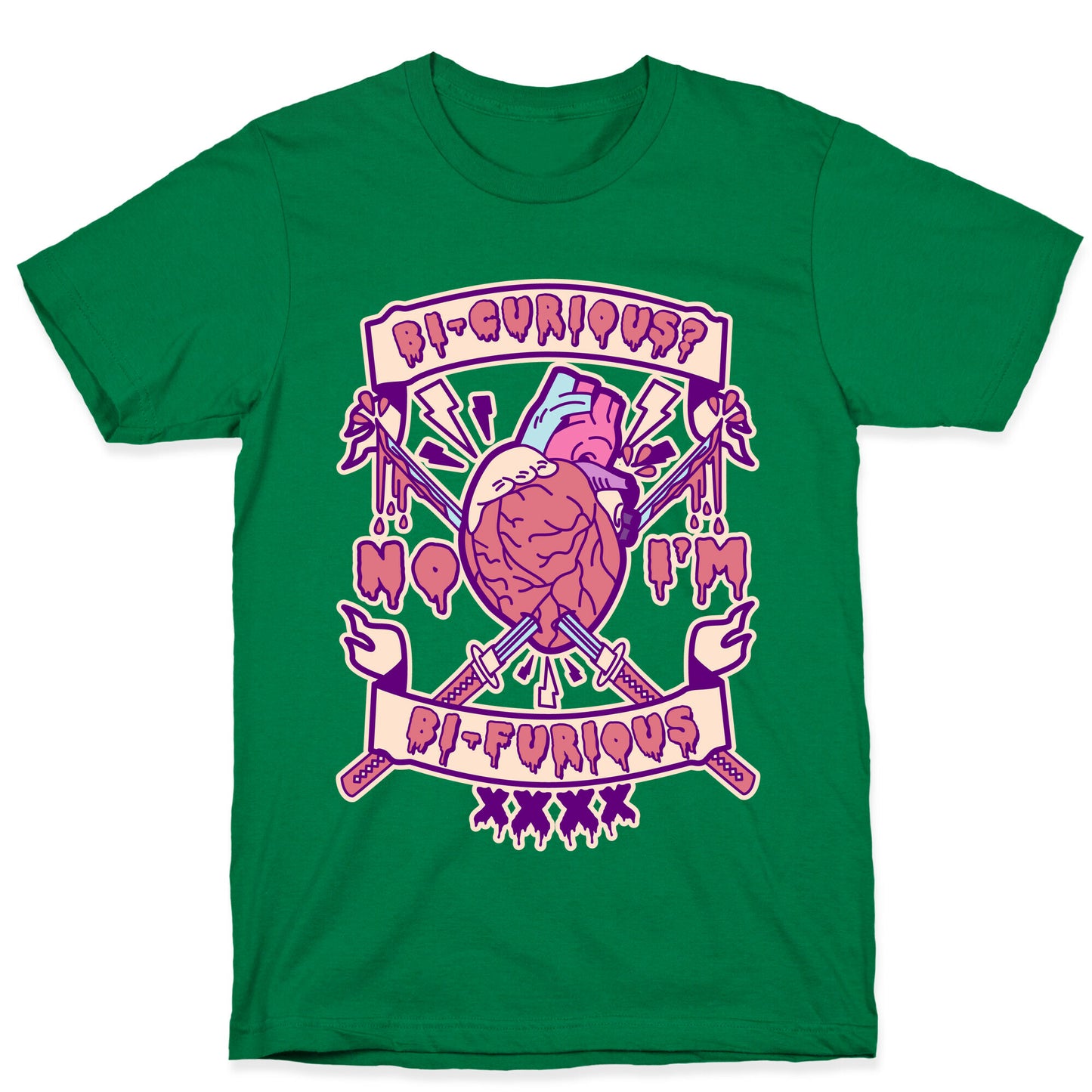 Bi-curious No I'm Bi-Furious T-Shirt