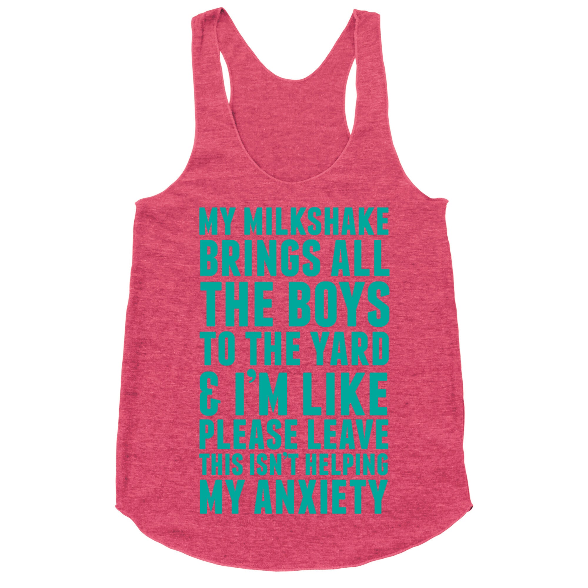 Please Leave This Isn't Helping Racerback Tank