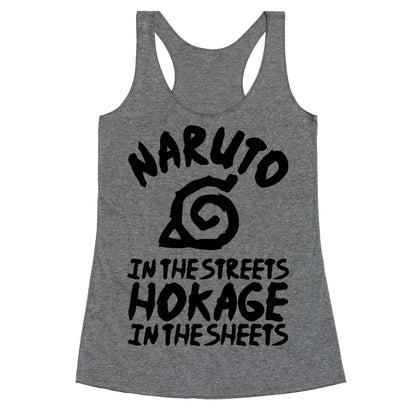 Naruto in the Streets Hokage in the Sheets Racerback Tank