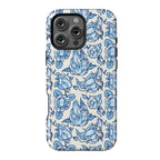 Floral Penis Pattern Blue Phone Case