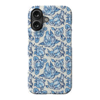 Floral Penis Pattern Blue Phone Case