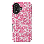 Floral Penis Pattern Pink Phone Case