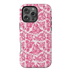 Floral Penis Pattern Pink Phone Case