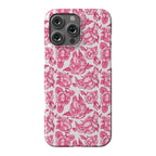 Floral Penis Pattern Pink Phone Case
