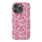 Floral Penis Pattern Pink Phone Case