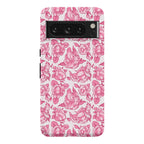 Floral Penis Pattern Pink Phone Case