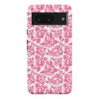 Floral Penis Pattern Pink Phone Case