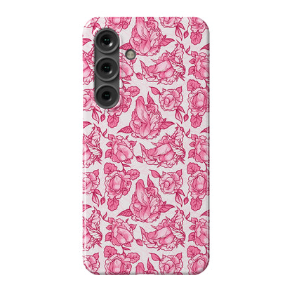 Floral Penis Pattern Pink Phone Case