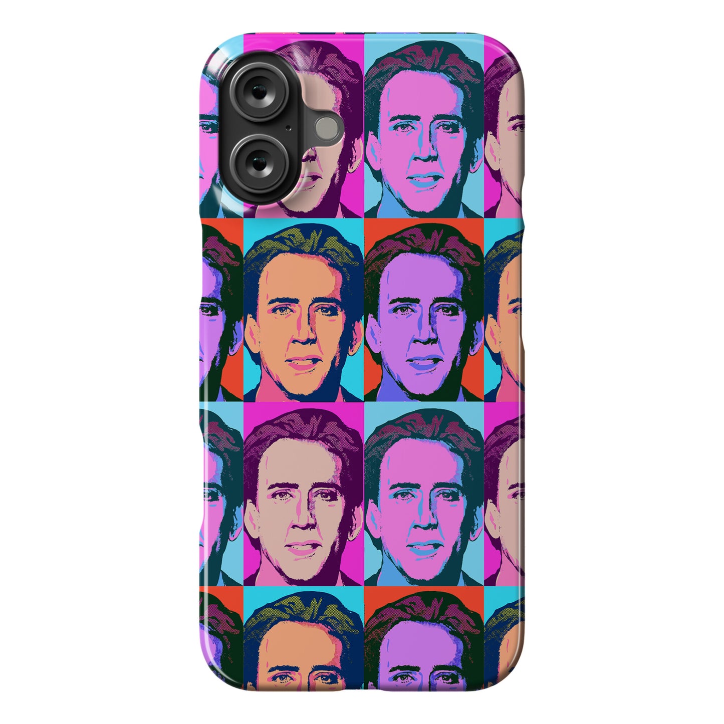 Nicolas Cage Pop Art Parody Phone Case