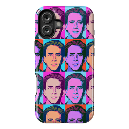 Nicolas Cage Pop Art Parody Phone Case