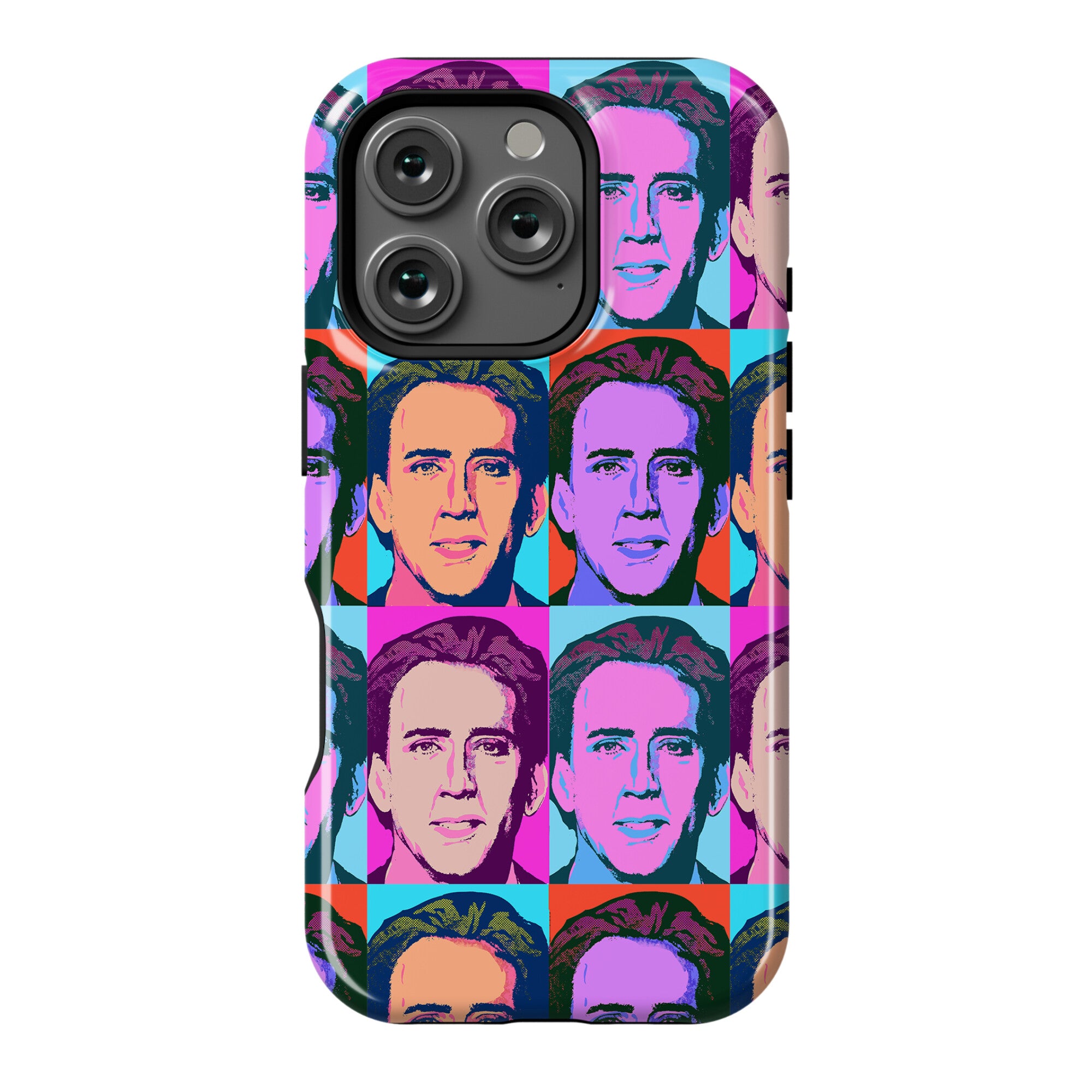 Nicolas Cage Pop Art Parody Phone Case