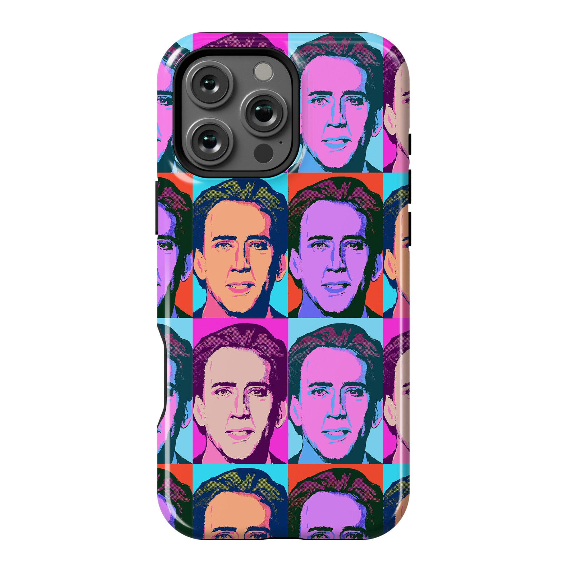 Nicolas Cage Pop Art Parody Phone Case