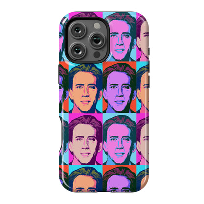 Nicolas Cage Pop Art Parody Phone Case