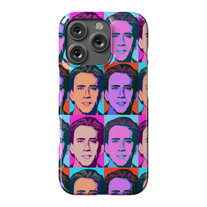 Nicolas Cage Pop Art Parody Phone Case