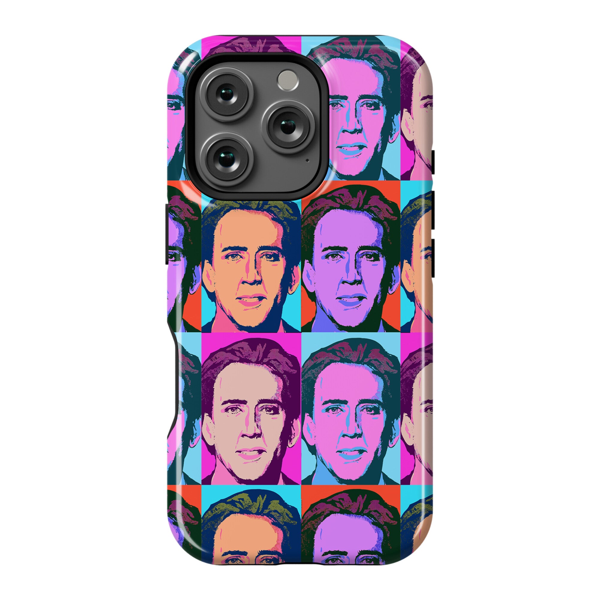 Nicolas Cage Pop Art Parody Phone Case