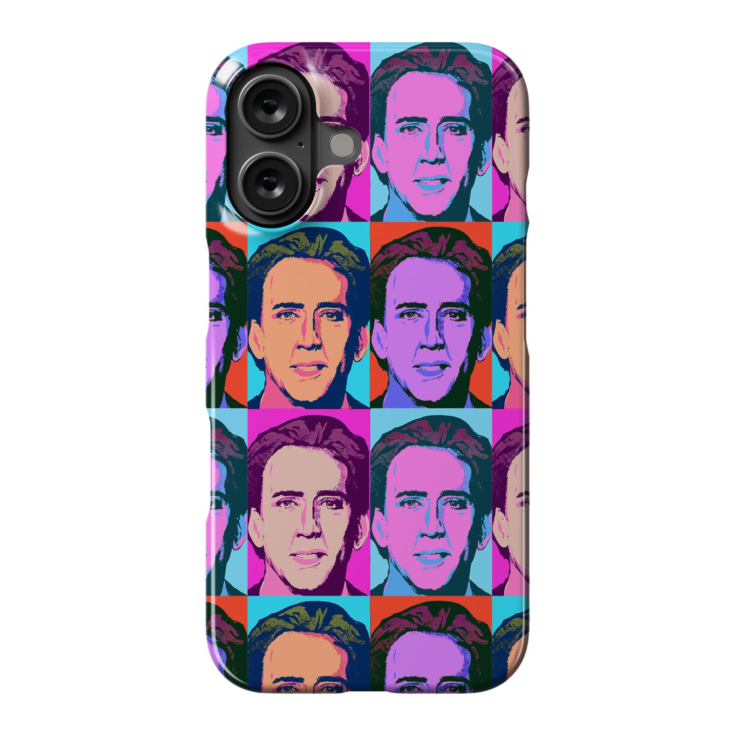 Nicolas Cage Pop Art Parody Phone Case