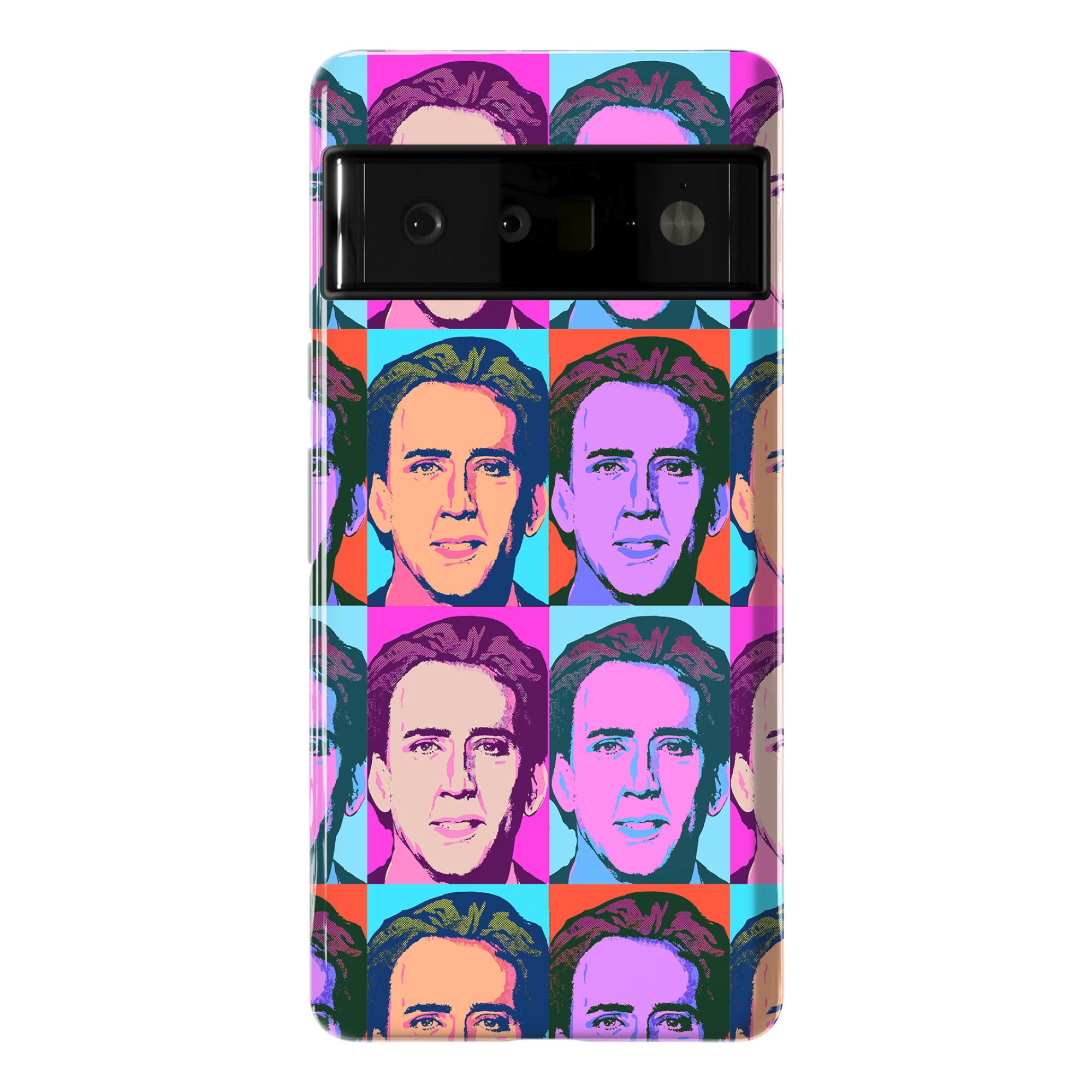 Nicolas Cage Pop Art Parody Phone Case