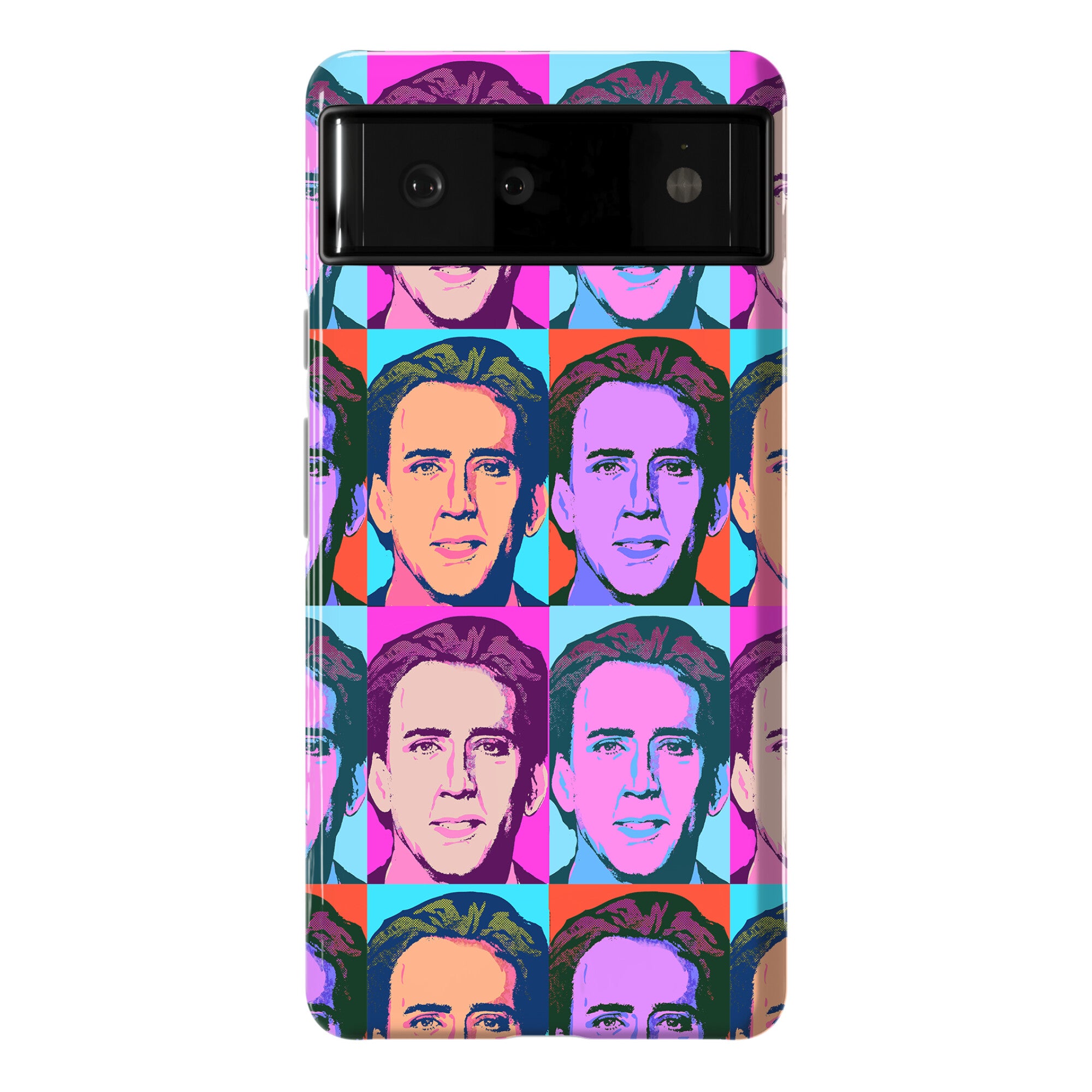 Nicolas Cage Pop Art Parody Phone Case