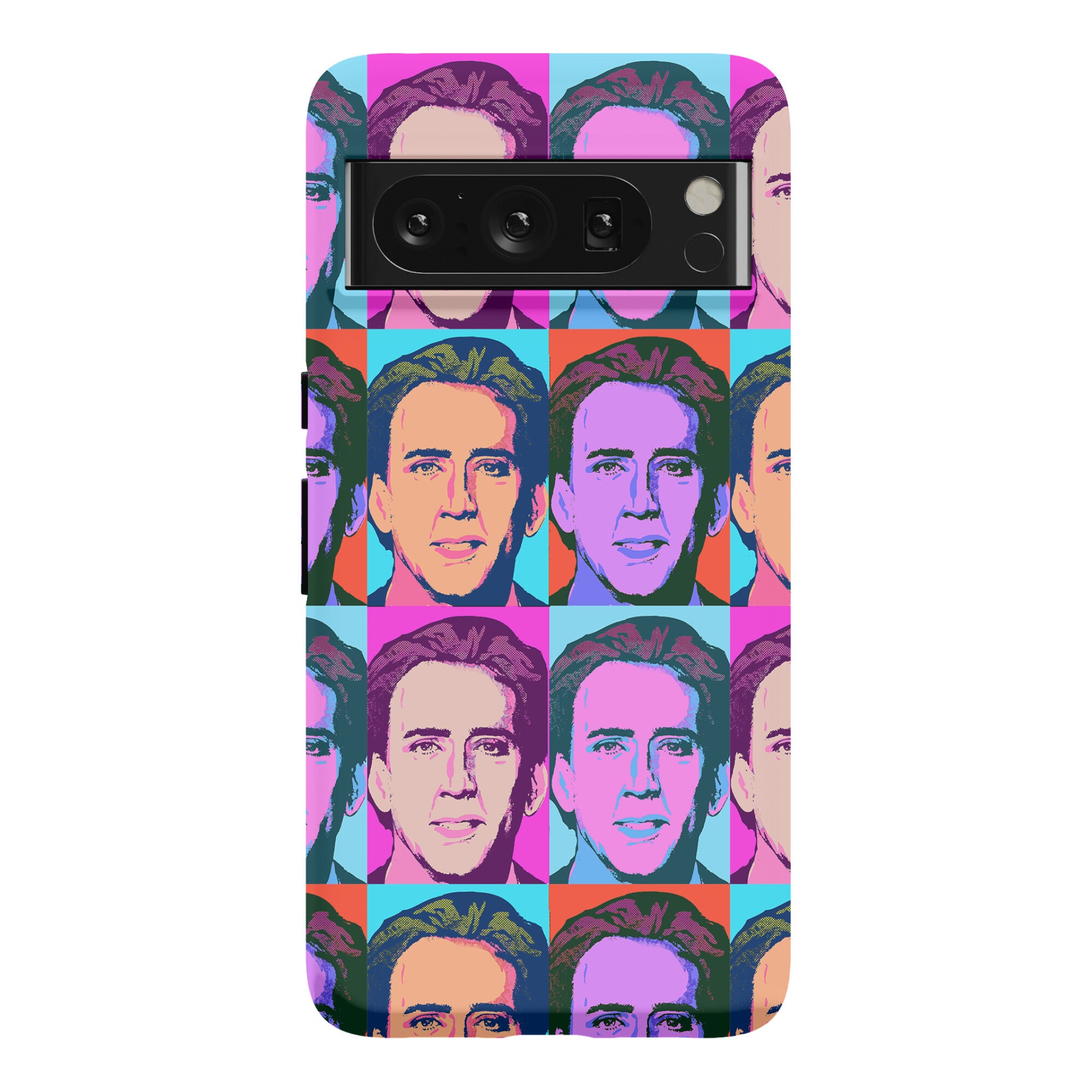 Nicolas Cage Pop Art Parody Phone Case