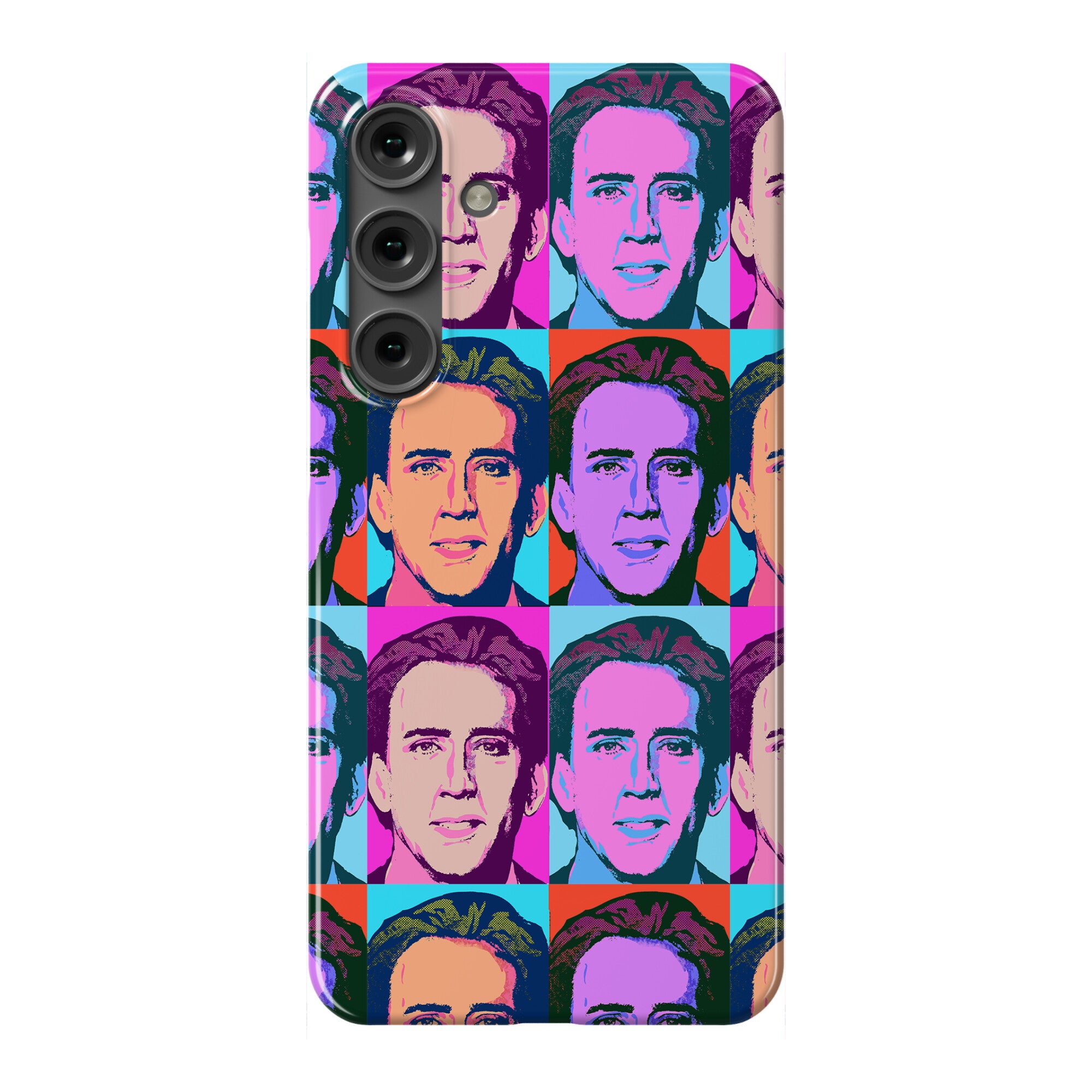 Nicolas Cage Pop Art Parody Phone Case