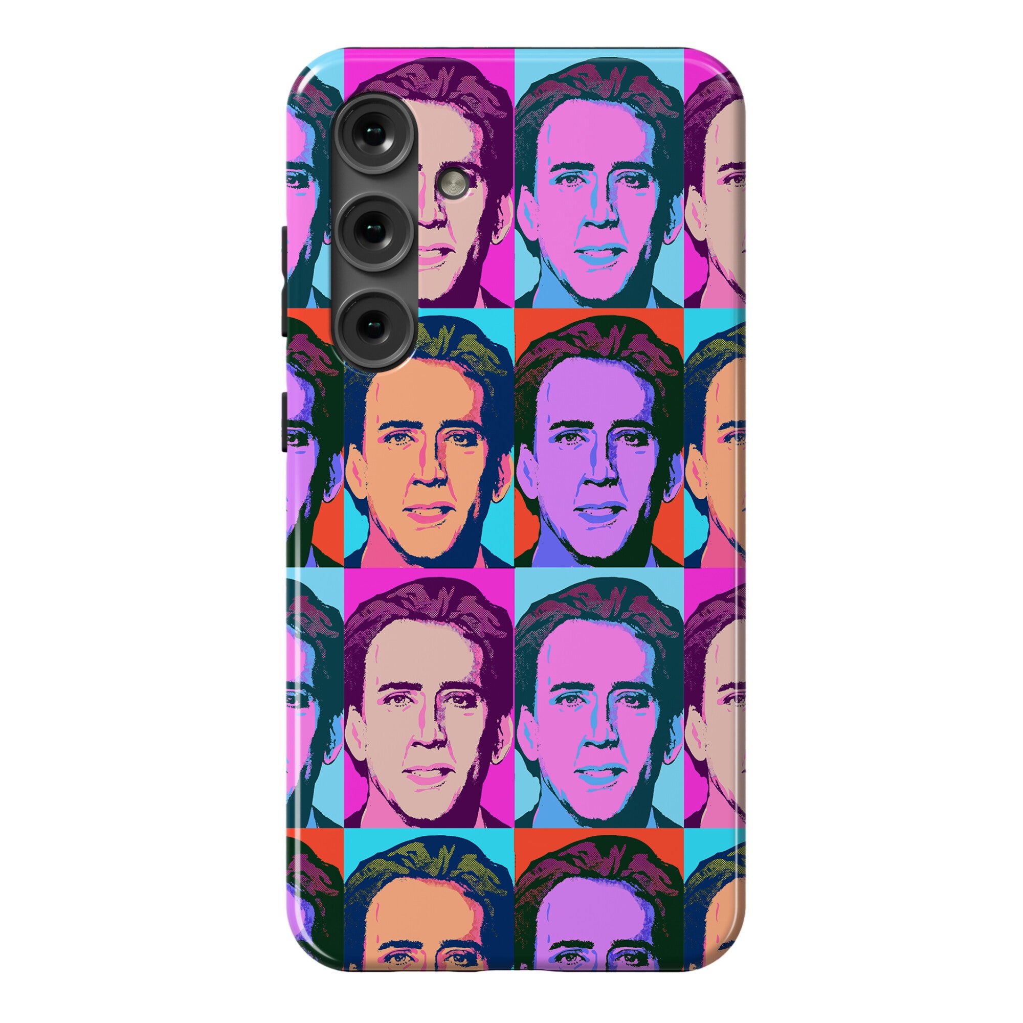 Nicolas Cage Pop Art Parody Phone Case