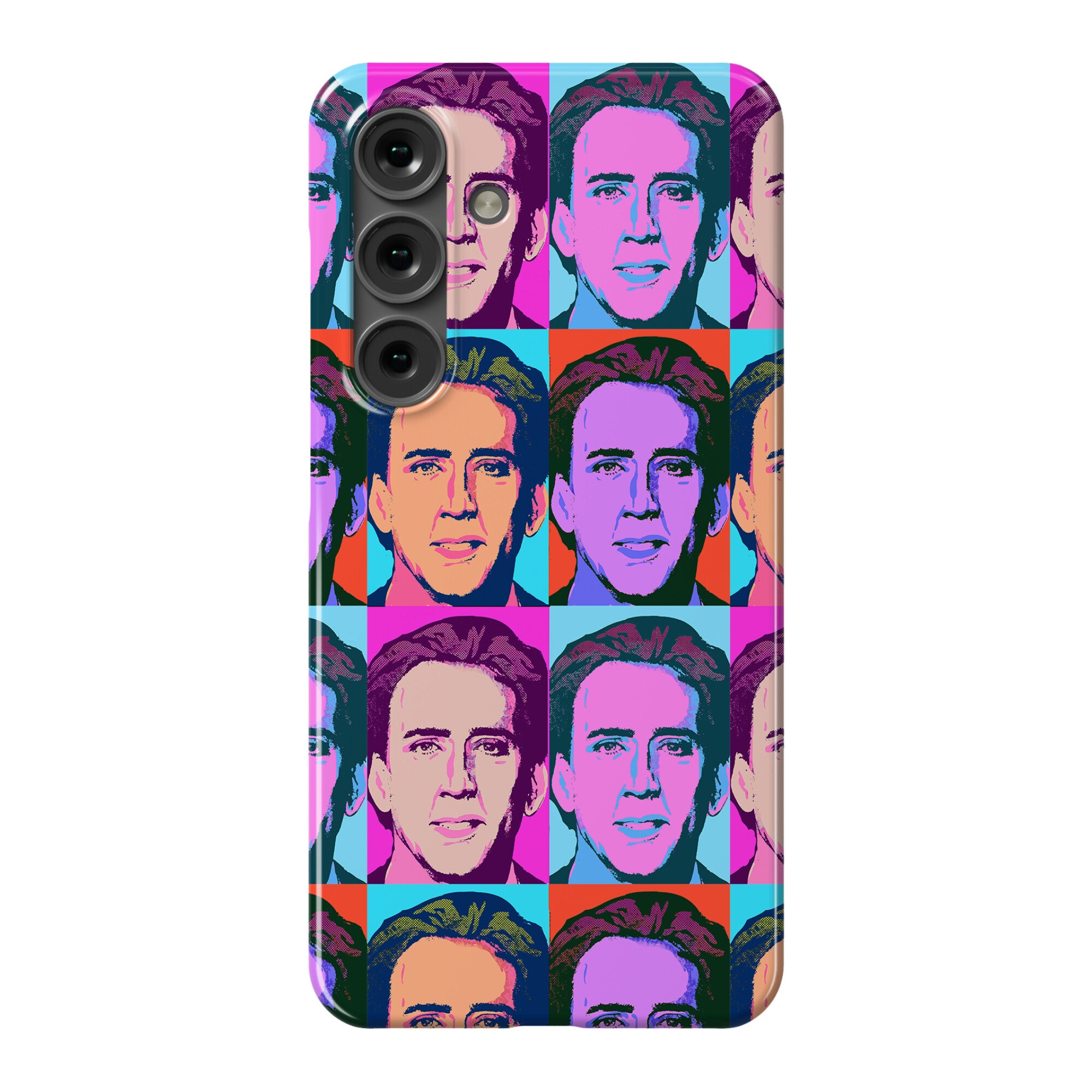 Nicolas Cage Pop Art Parody Phone Case