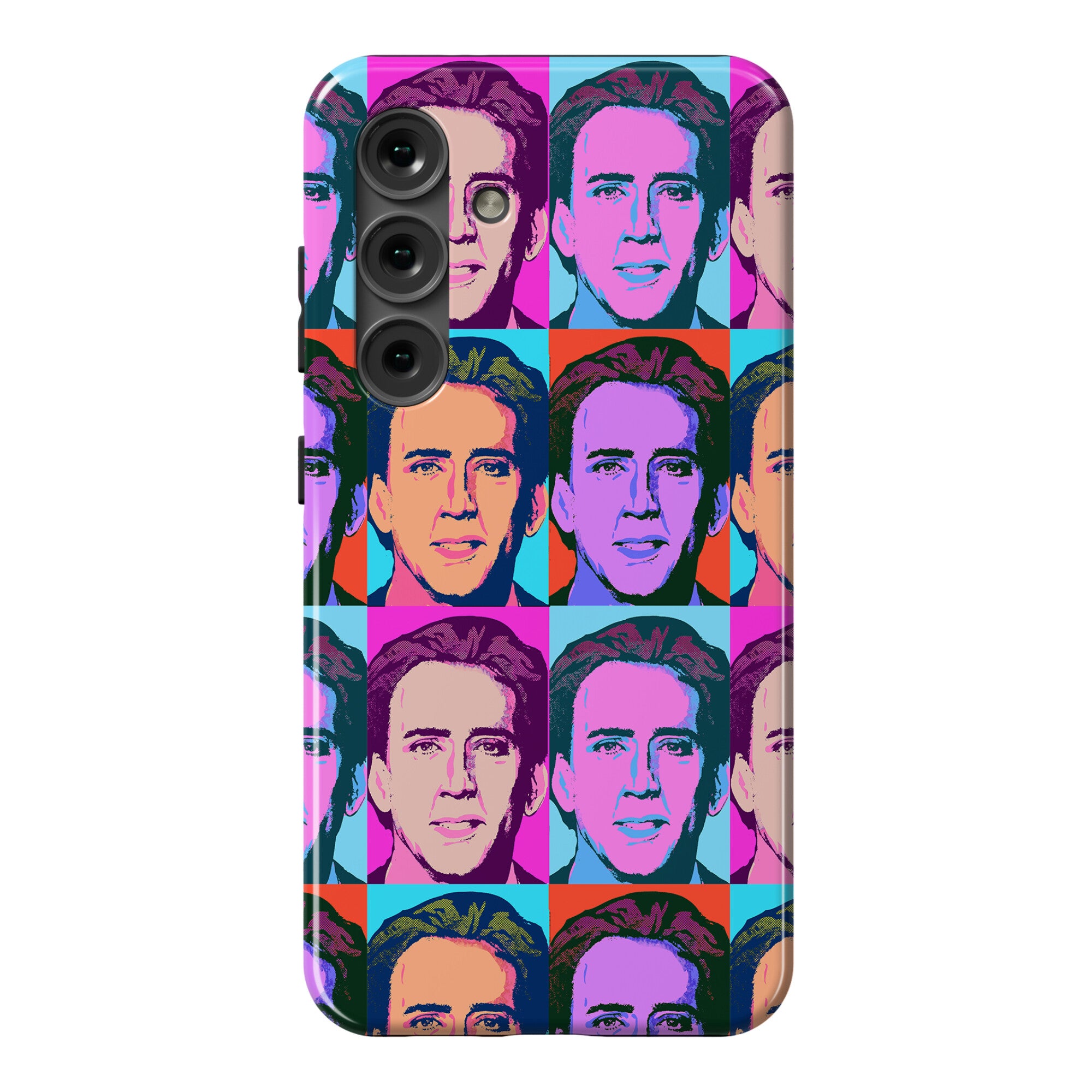 Nicolas Cage Pop Art Parody Phone Case