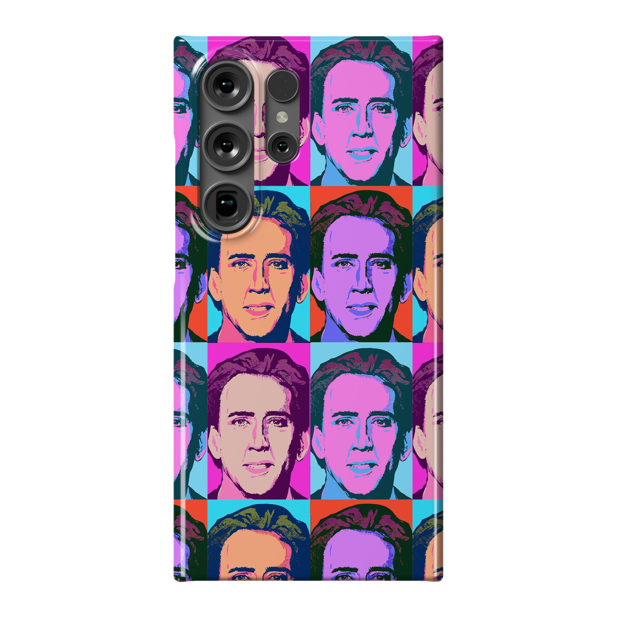 Nicolas Cage Pop Art Parody Phone Case