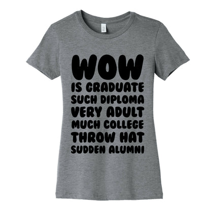 Wow Graduation Women's Cotton Tee