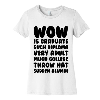Wow Graduation Women's Cotton Tee
