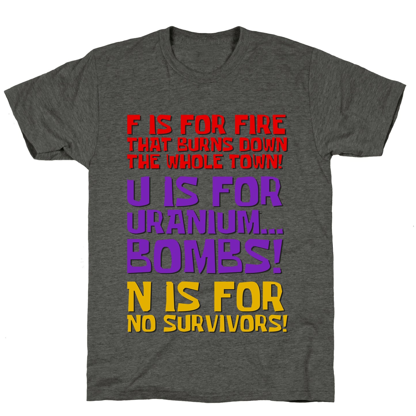 Plankton's F.U.N. Song Unisex Triblend Tee