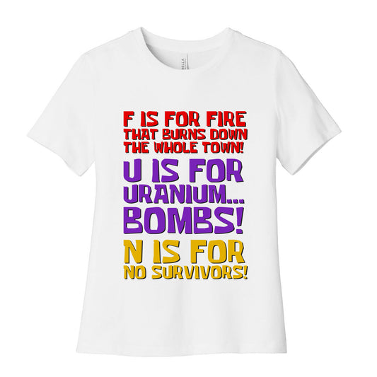 Plankton's F.U.N. Song Women's Cotton Tee