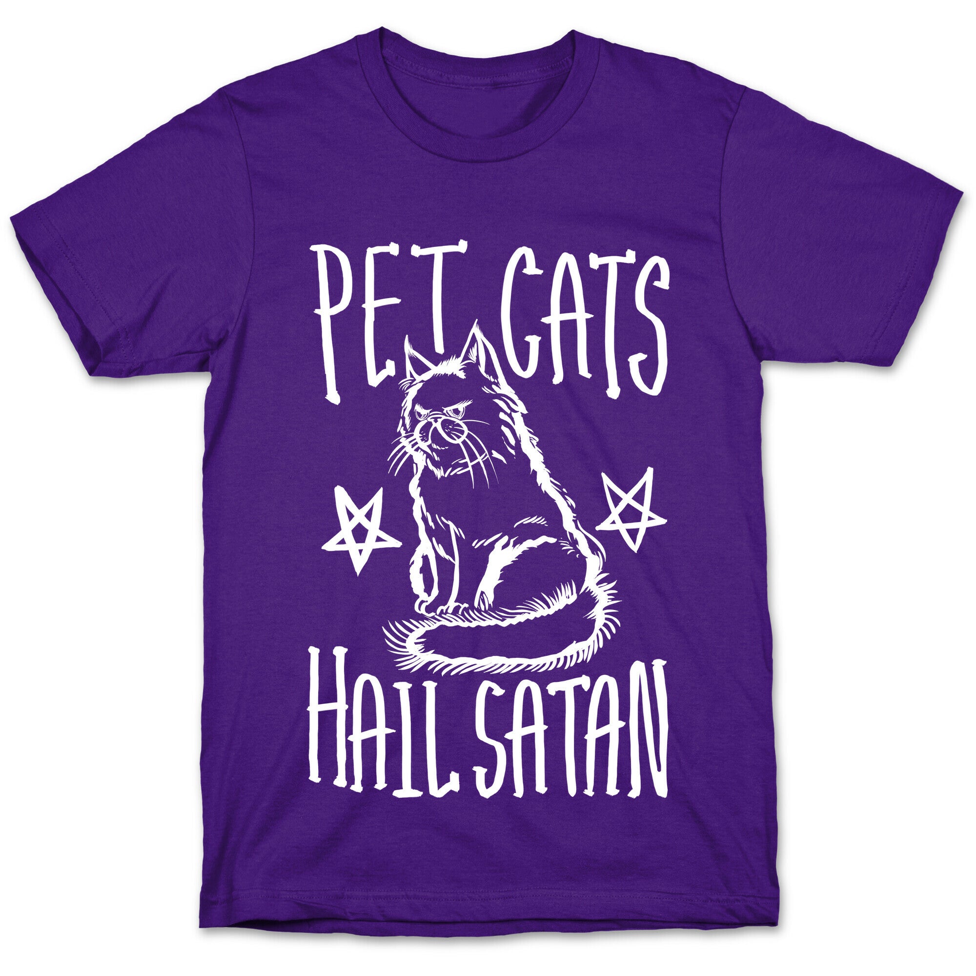 Pet Cats. Hail Satan T-Shirt