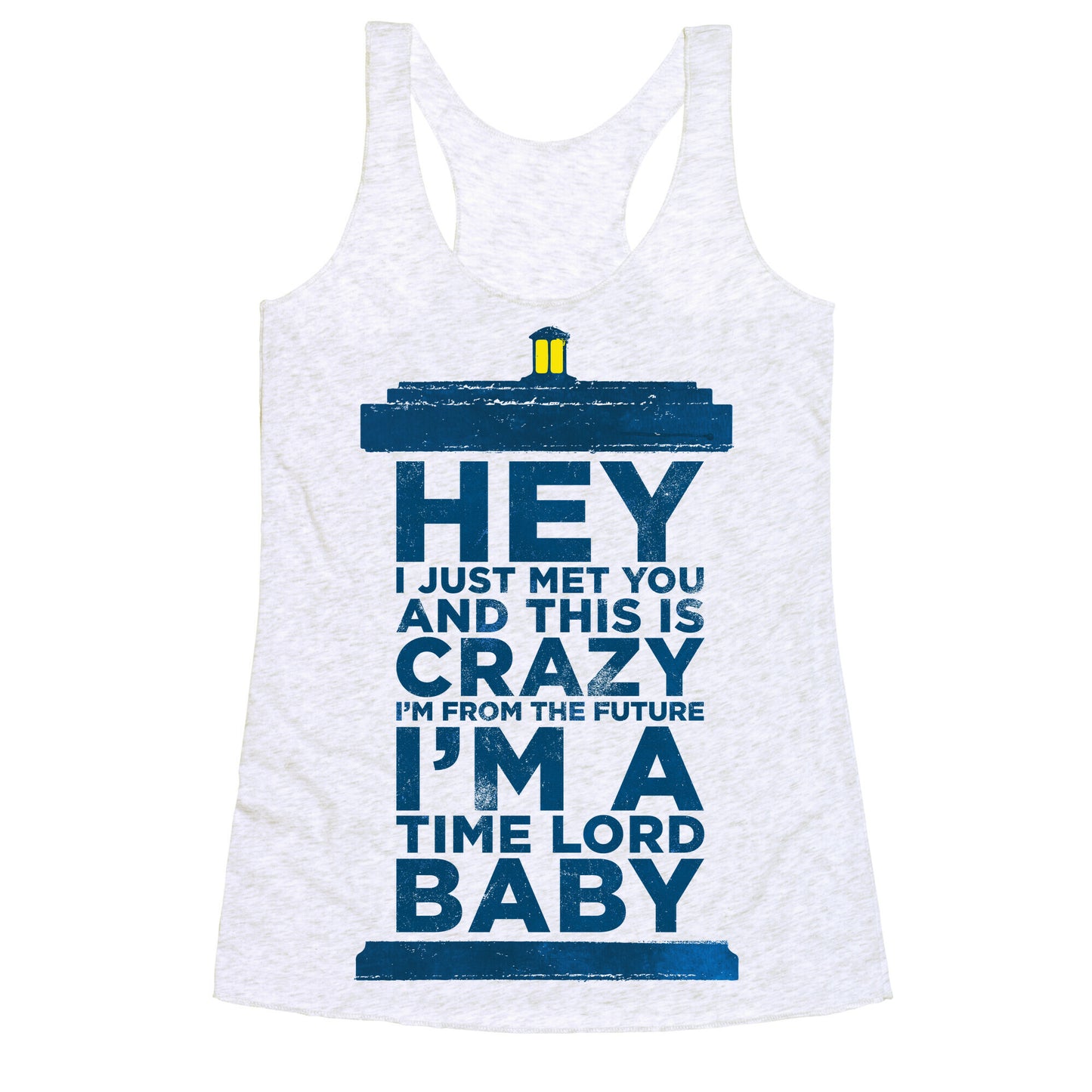 Dr Who (Call Me Maybe Tank) Racerback Tank