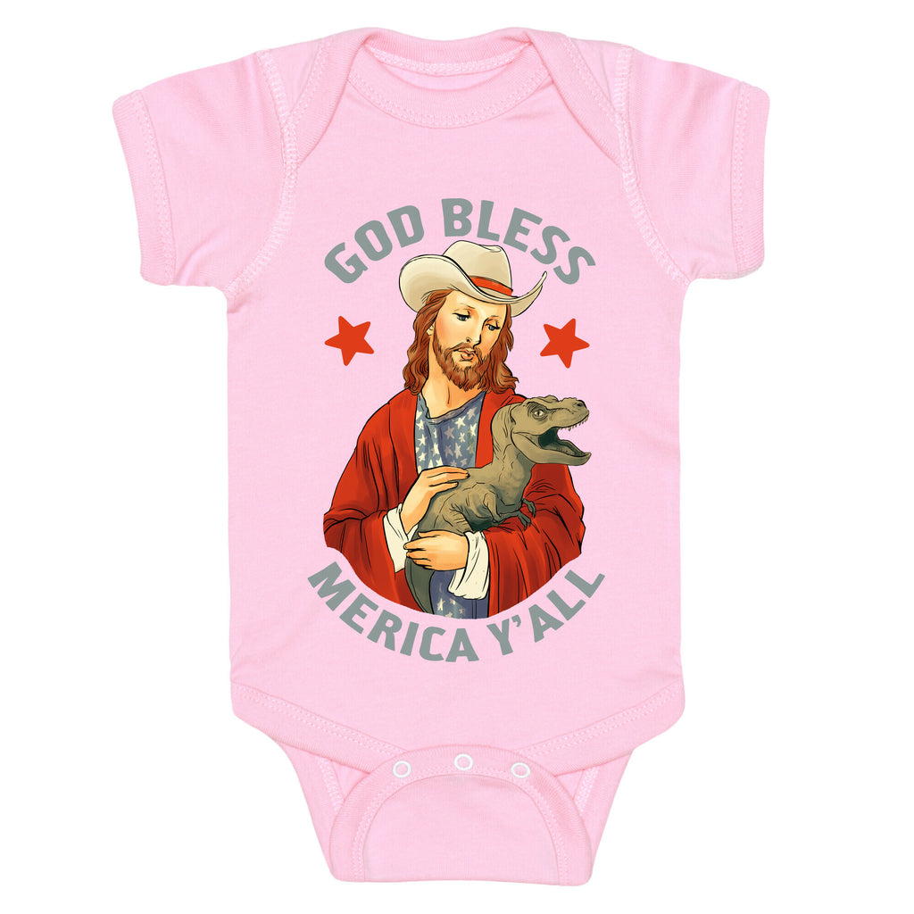 God Bless Merica Y'all Baby One Piece