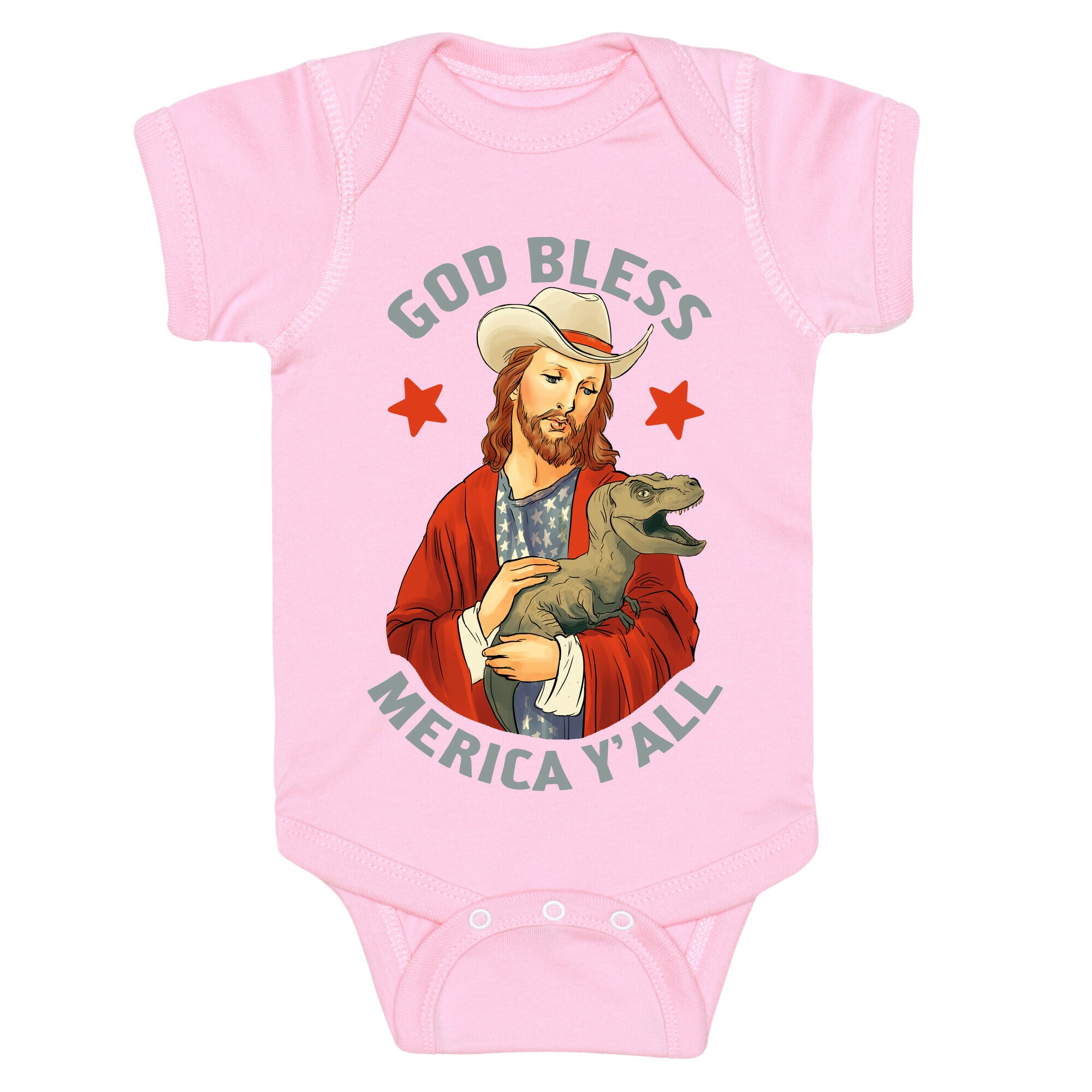 God Bless Merica Y'all Baby One Piece