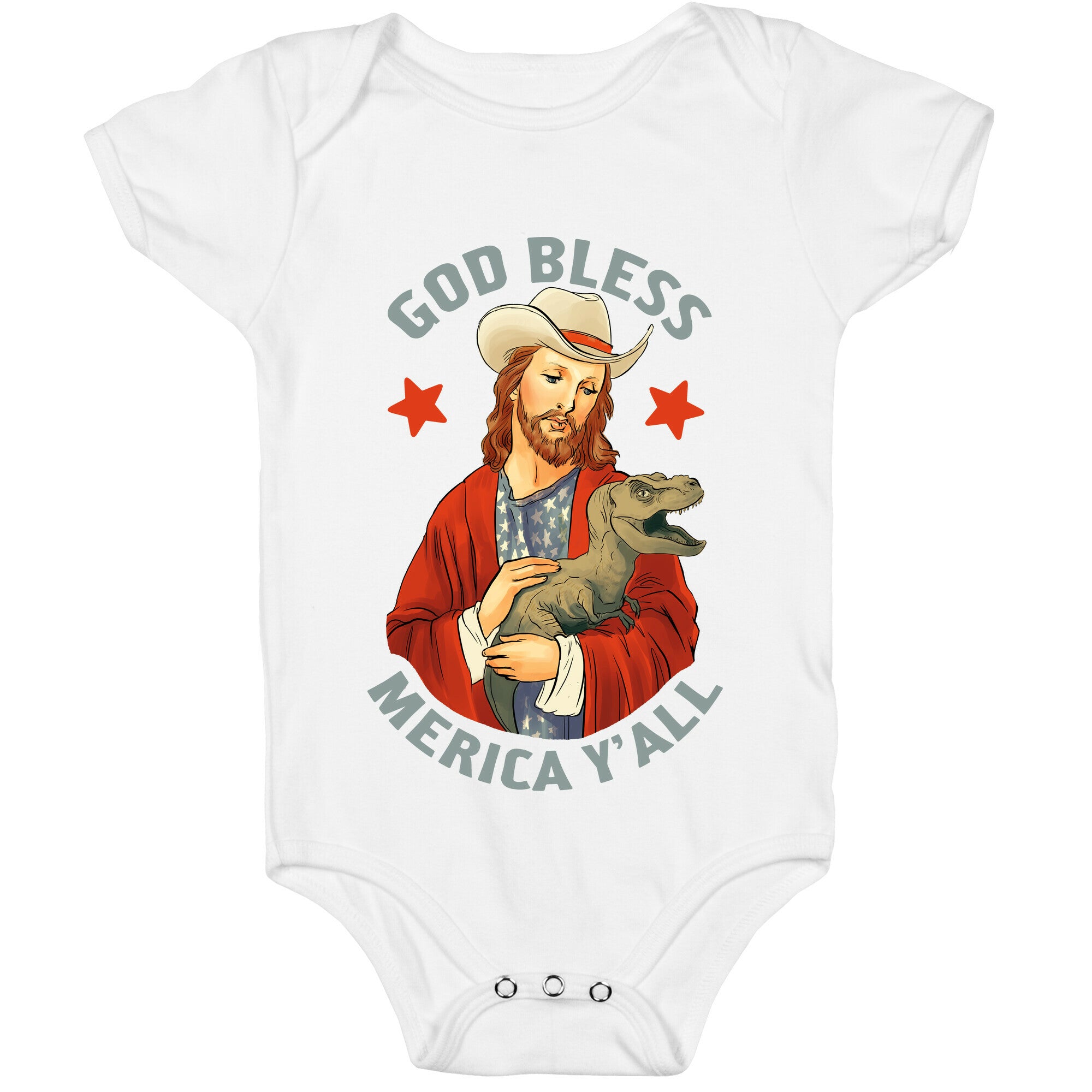 God Bless Merica Y'all Baby One Piece