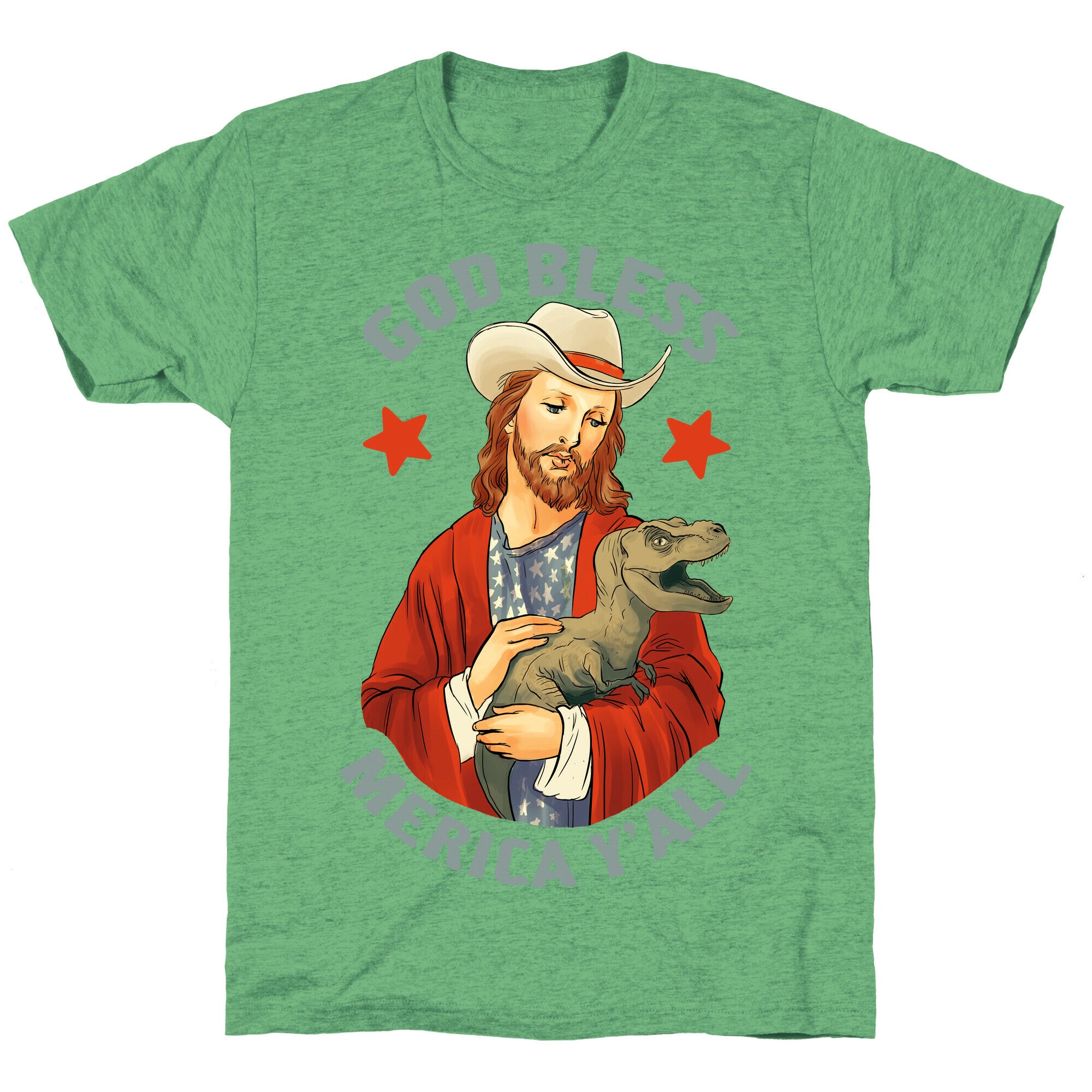 God Bless Merica Y'all Unisex Triblend Tee