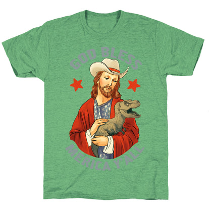 God Bless Merica Y'all Unisex Triblend Tee