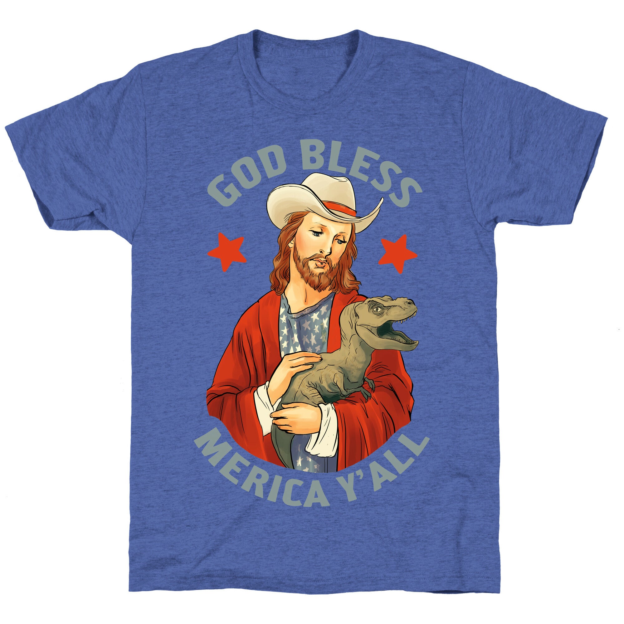 God Bless Merica Y'all Unisex Triblend Tee
