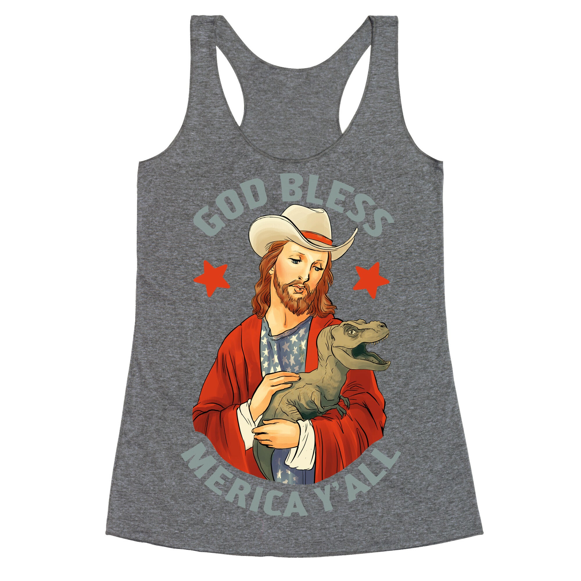 God Bless Merica Y'all Racerback Tank