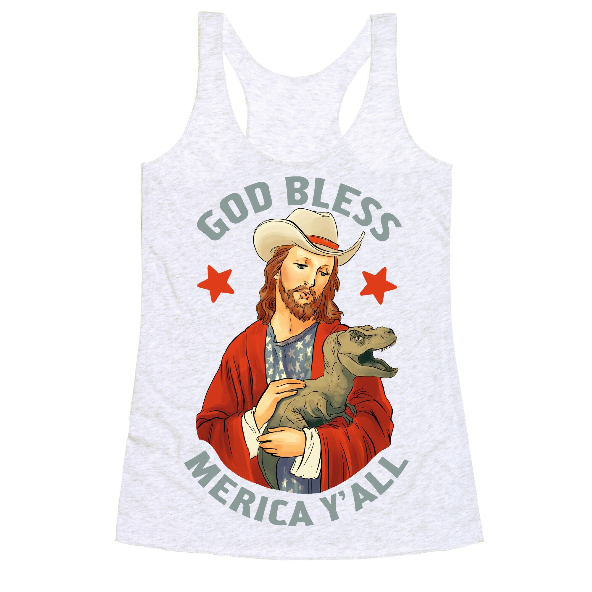 God Bless Merica Y'all Racerback Tank