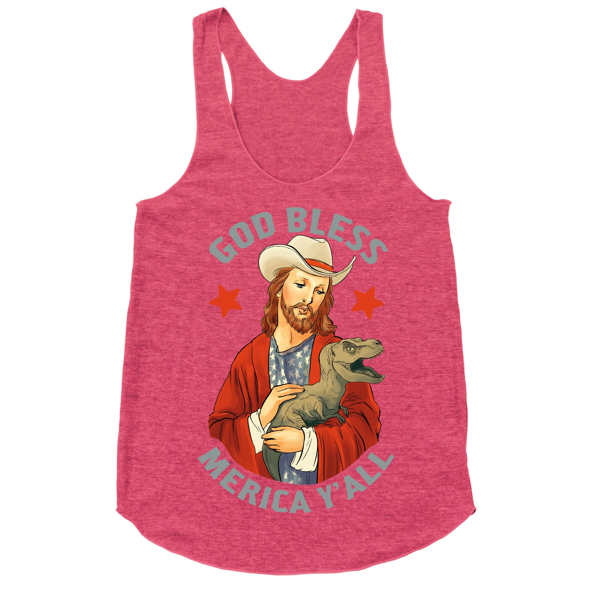 God Bless Merica Y'all Racerback Tank