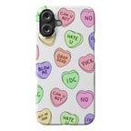 Conversation Hearts Phone Case