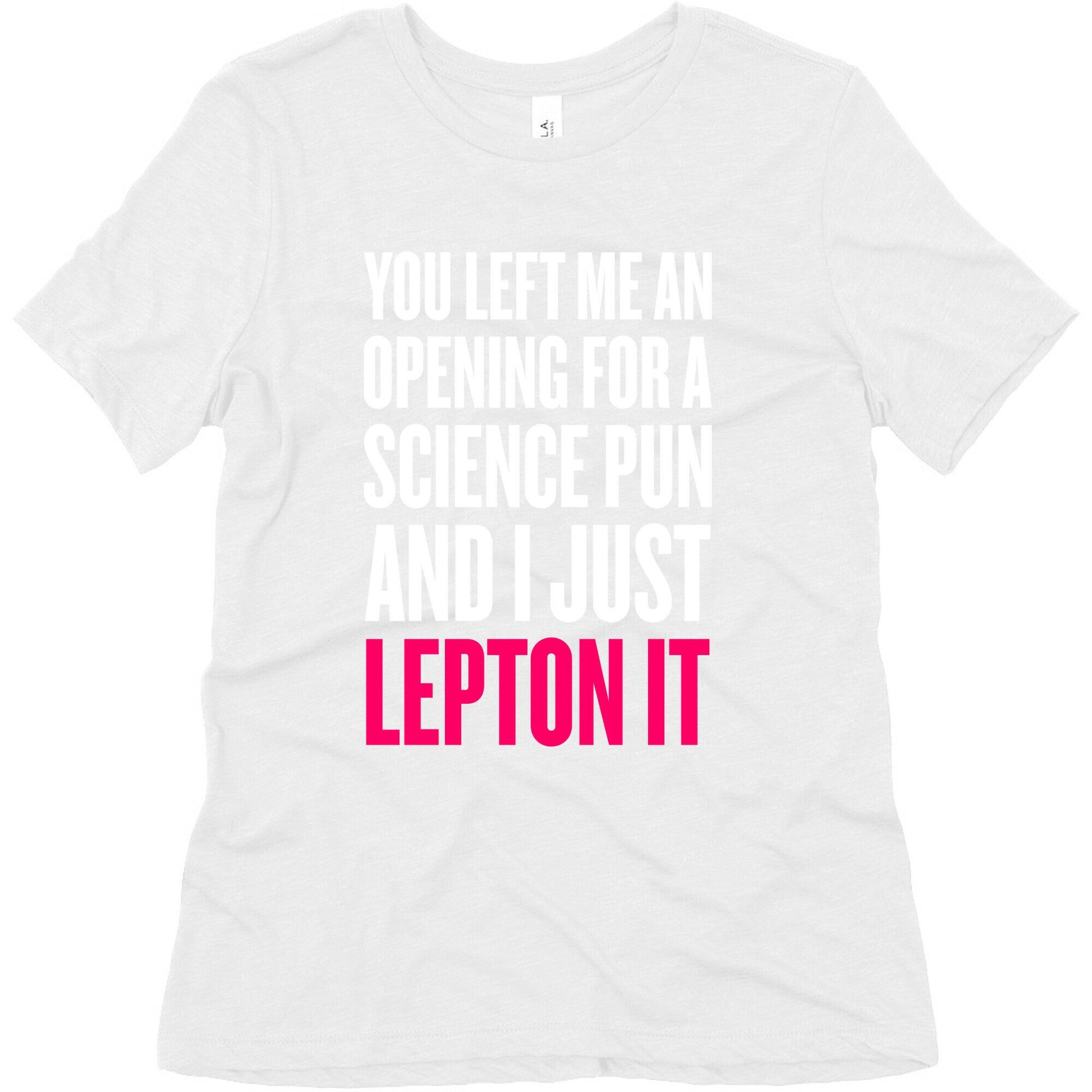 You Left Me An Opening For A Science Pun Women's Triblend Tee