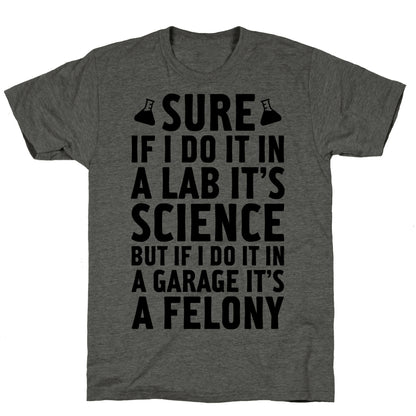 If I Do It In A Lab, It's Science Unisex Triblend Tee