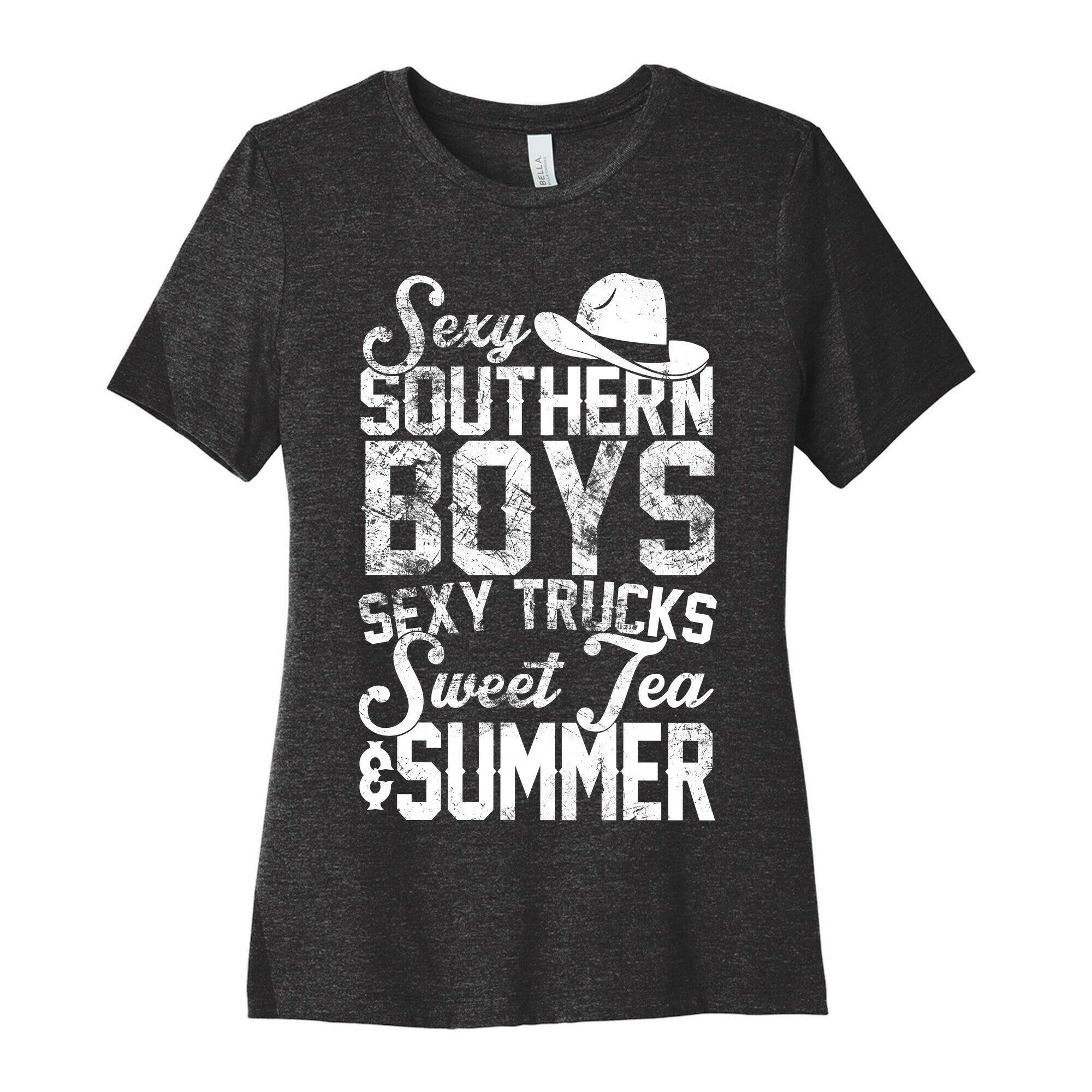 Sexy Southern Boys, Sexy Trucks, Sweet Tea & Summer Women's Cotton Tee
