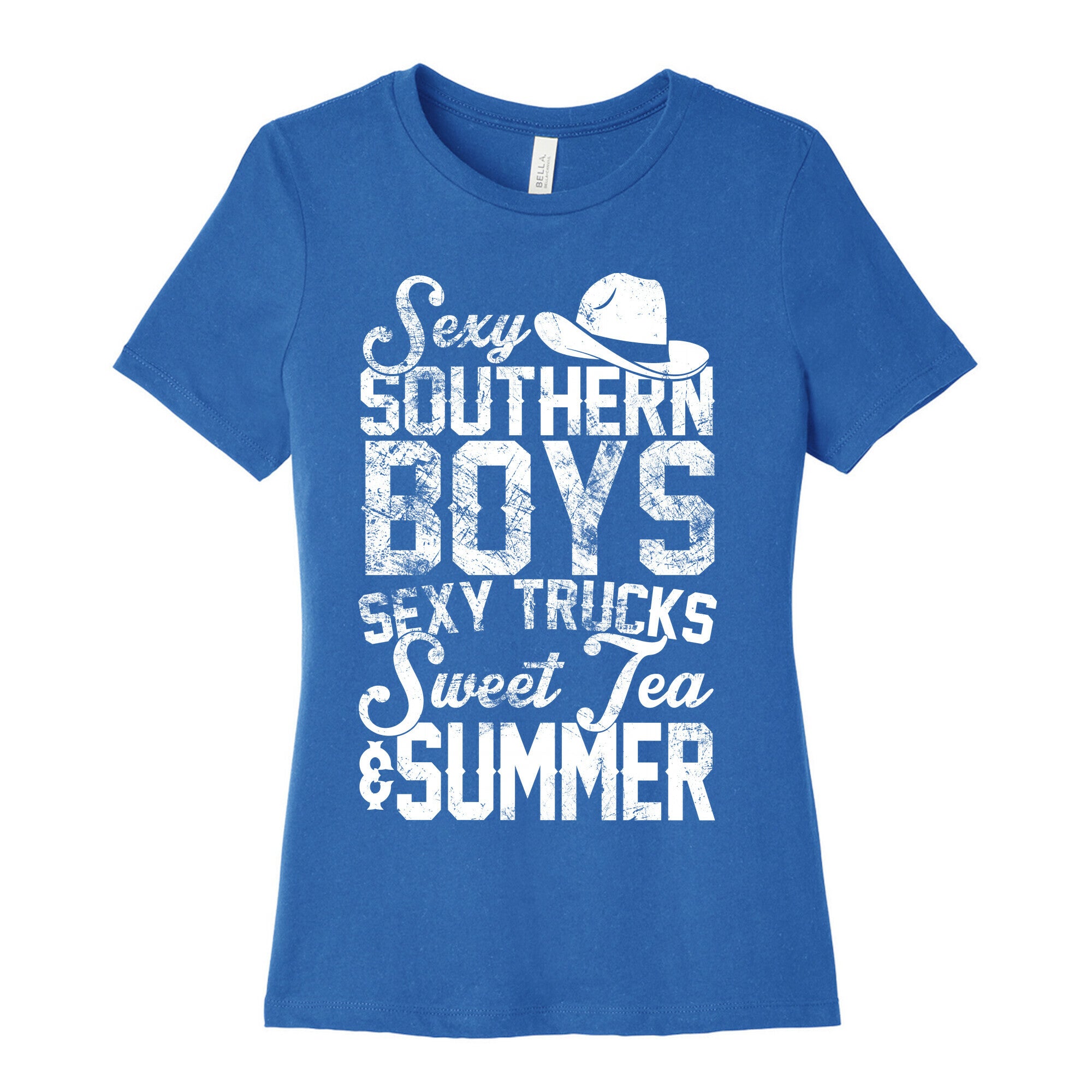 Sexy Southern Boys, Sexy Trucks, Sweet Tea & Summer Women's Cotton Tee