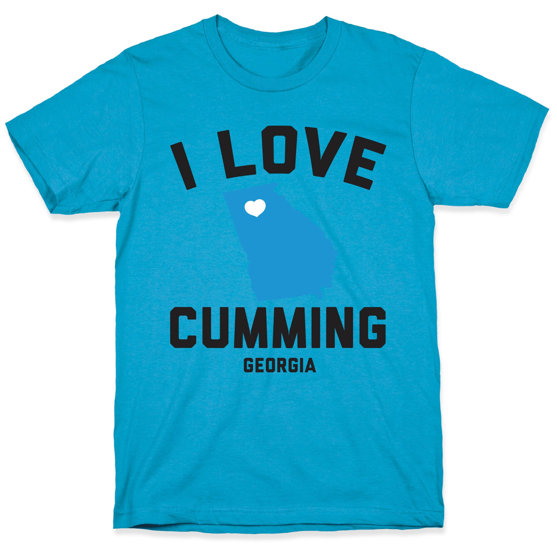 I Love Cumming Georgia Unisex Triblend Tee