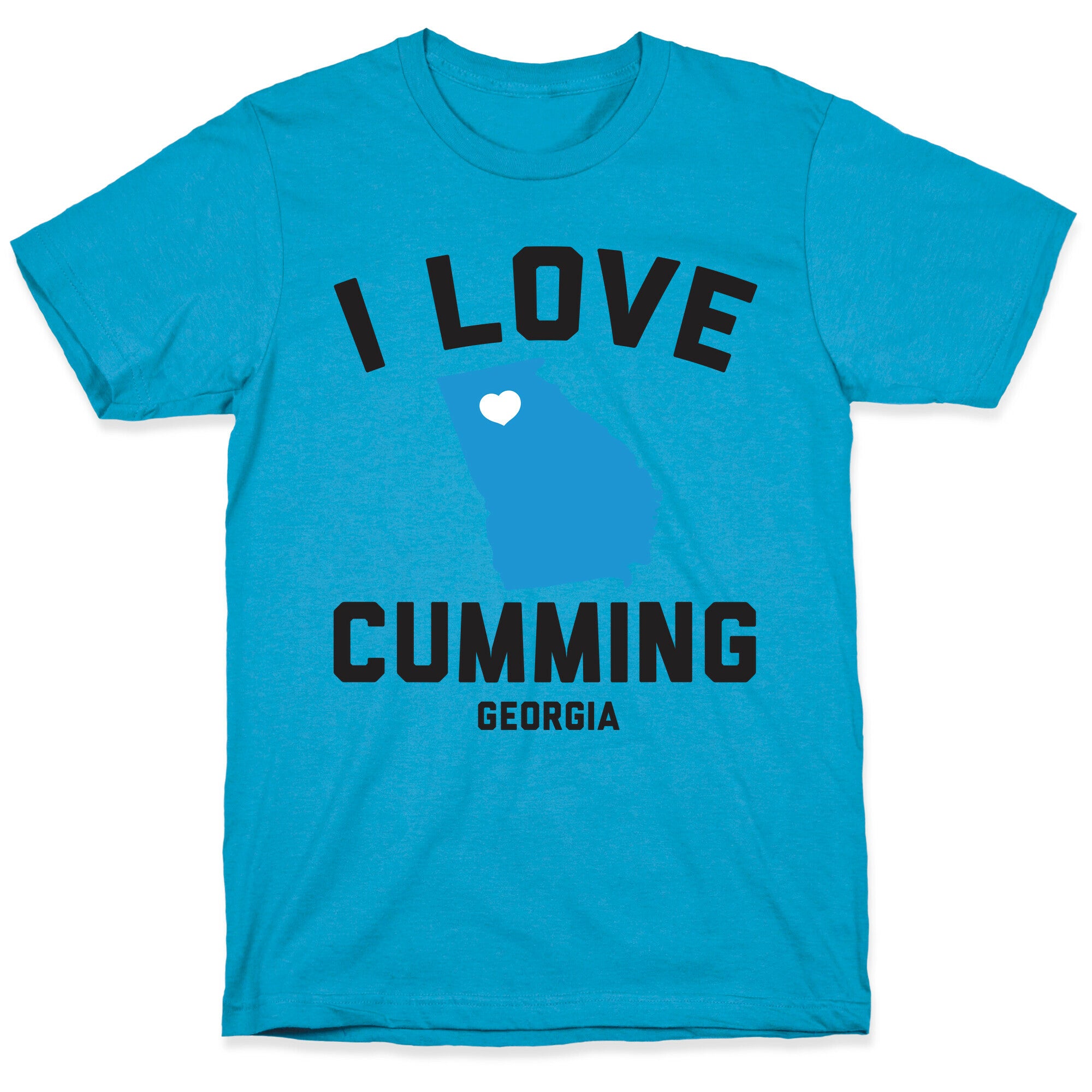 I Love Cumming Georgia Unisex Triblend Tee